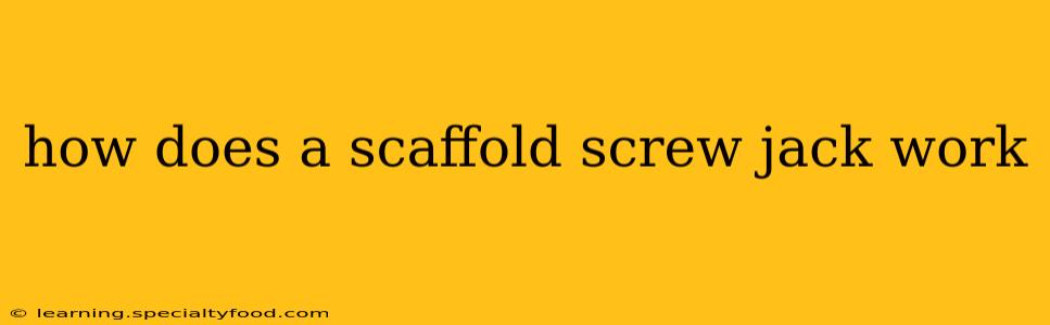 how does a scaffold screw jack work