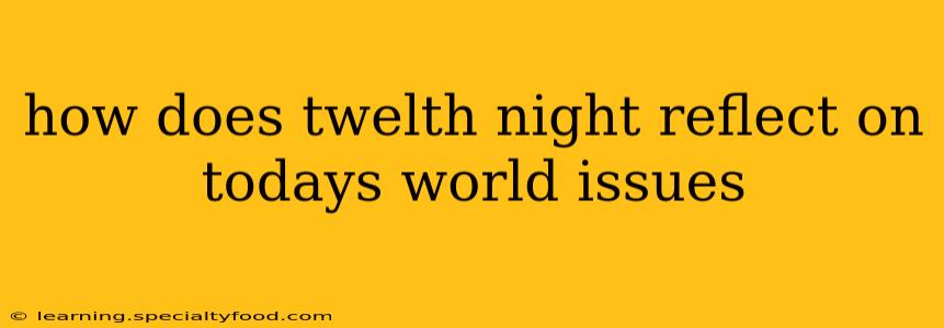 how does twelth night reflect on todays world issues