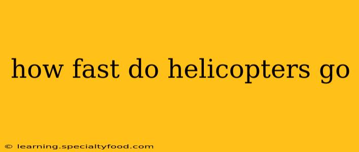 how fast do helicopters go