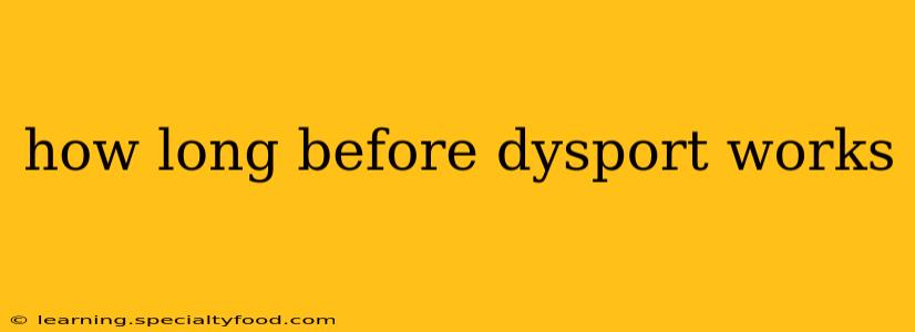 how long before dysport works