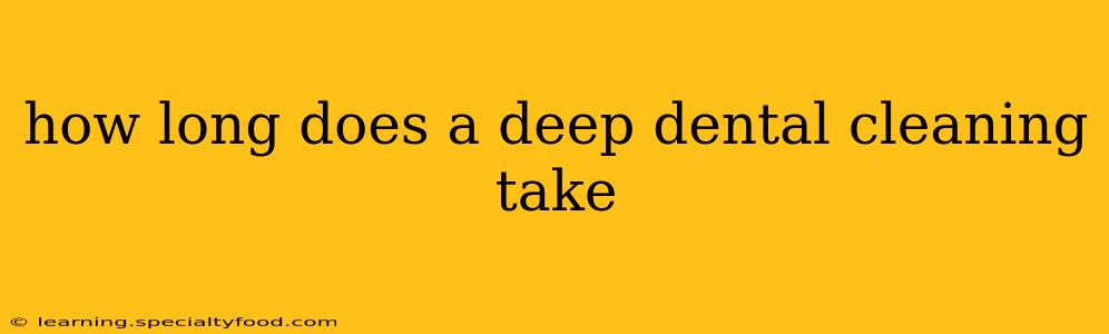 how long does a deep dental cleaning take