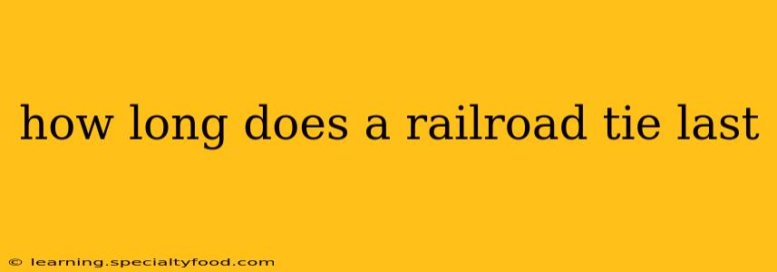 how long does a railroad tie last
