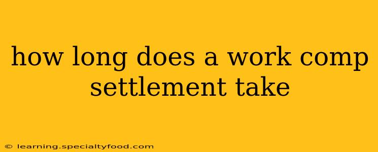 how long does a work comp settlement take