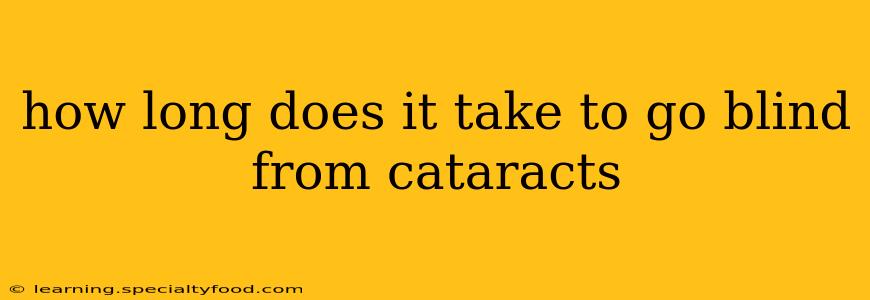 how long does it take to go blind from cataracts