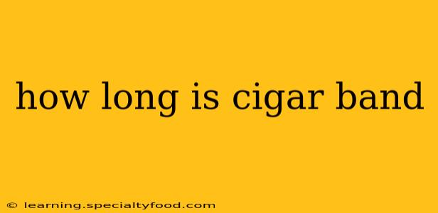 how long is cigar band