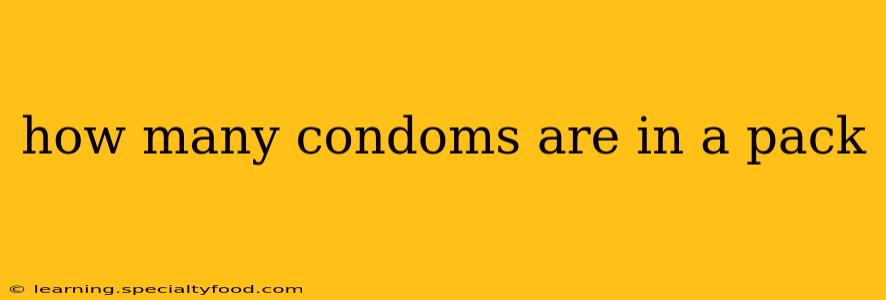 how many condoms are in a pack