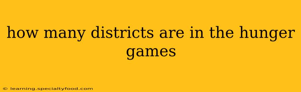 how many districts are in the hunger games