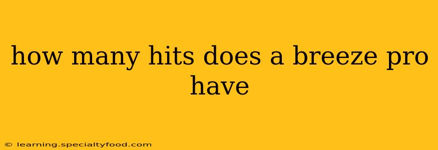 how many hits does a breeze pro have