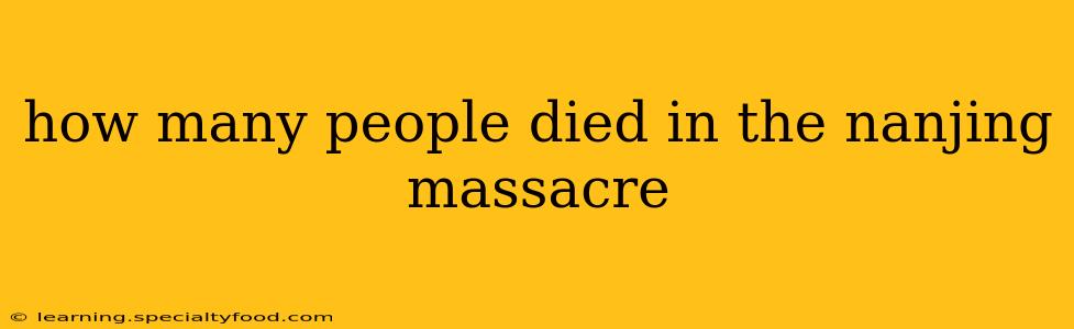 how many people died in the nanjing massacre