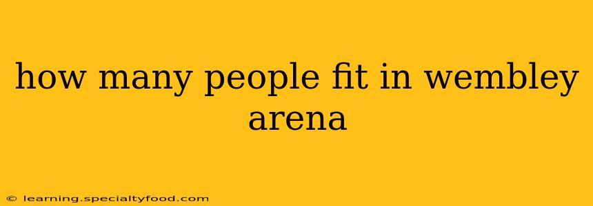 how many people fit in wembley arena