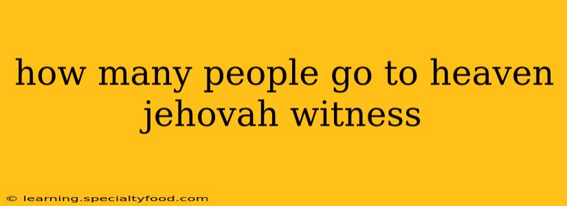 how many people go to heaven jehovah witness