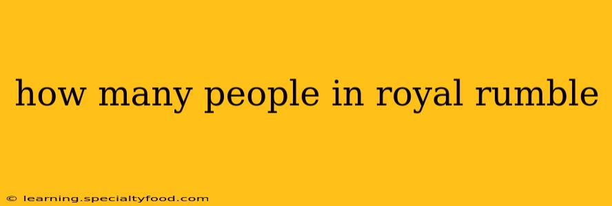 how many people in royal rumble