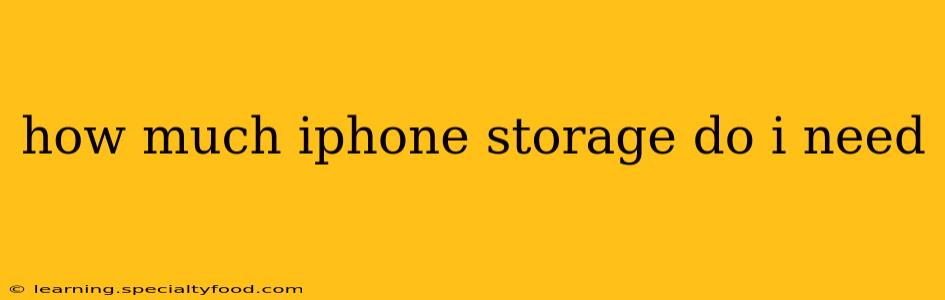 how much iphone storage do i need