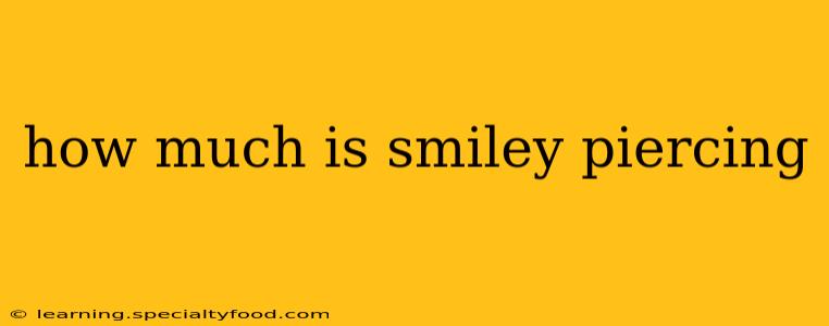 how much is smiley piercing