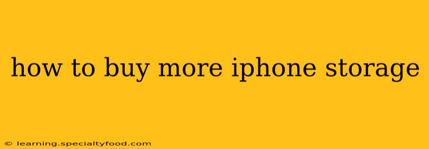how to buy more iphone storage
