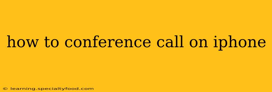 how to conference call on iphone