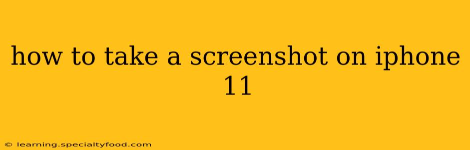 how to take a screenshot on iphone 11