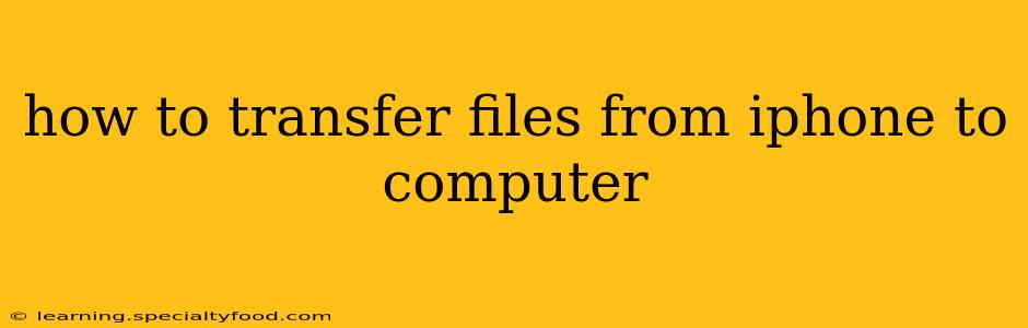 how to transfer files from iphone to computer