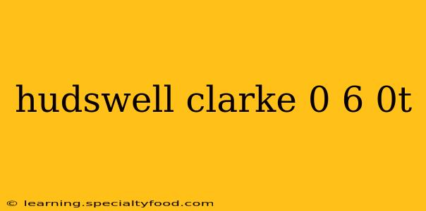 hudswell clarke 0 6 0t