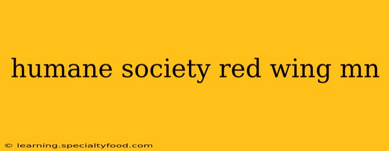 humane society red wing mn