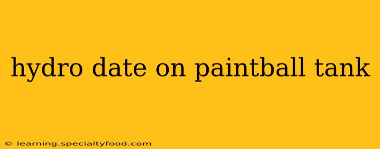hydro date on paintball tank