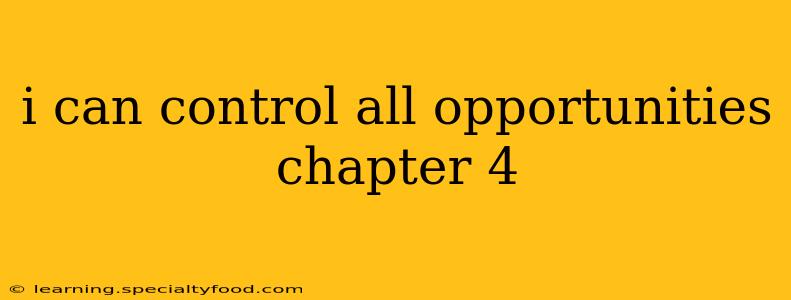 i can control all opportunities chapter 4
