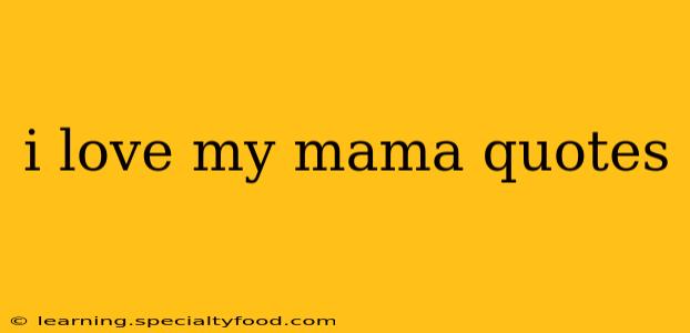 i love my mama quotes