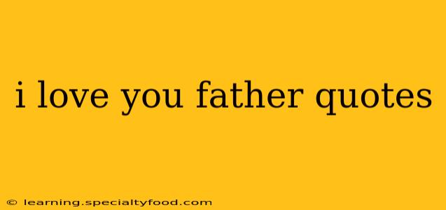 i love you father quotes