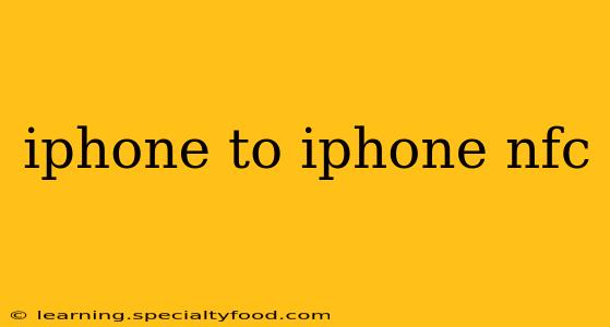 iphone to iphone nfc