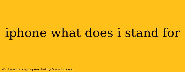 iphone what does i stand for