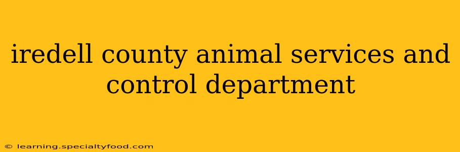 iredell county animal services and control department