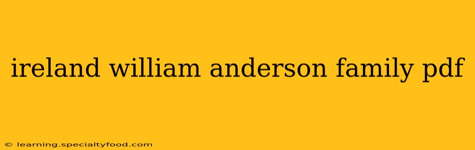 ireland william anderson family pdf