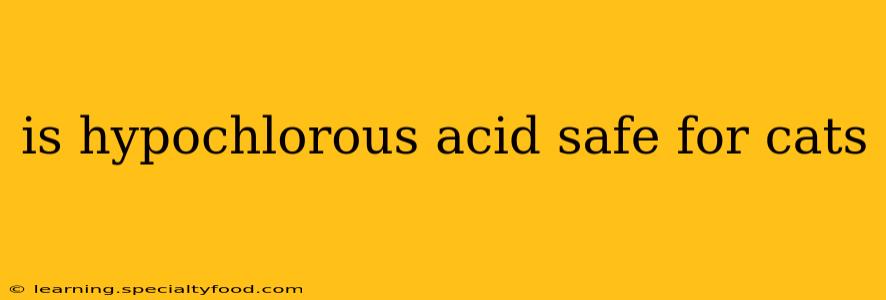 is hypochlorous acid safe for cats