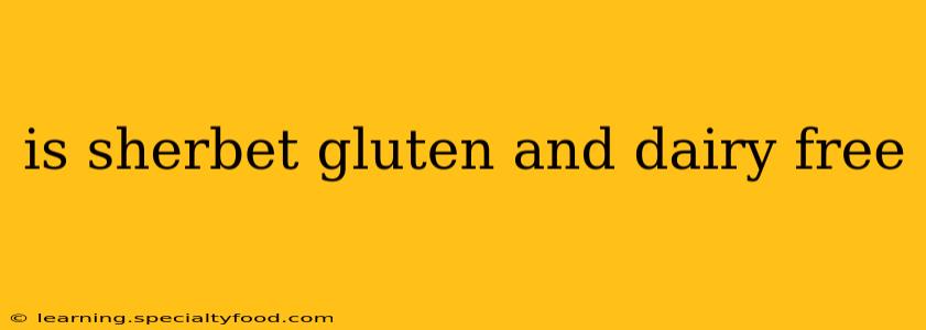 is sherbet gluten and dairy free