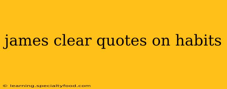 james clear quotes on habits