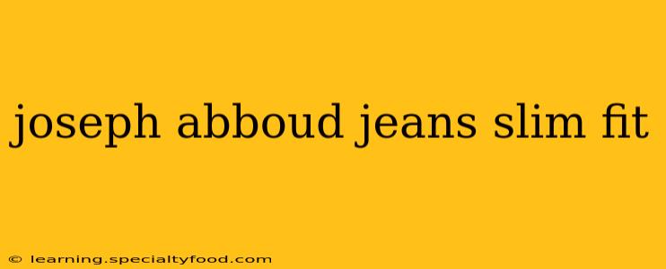 joseph abboud jeans slim fit
