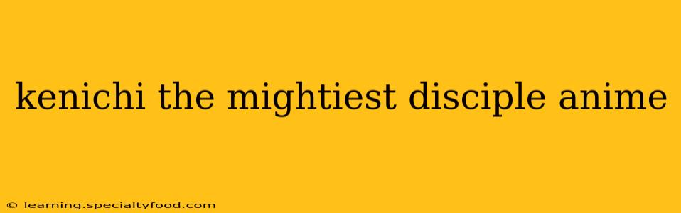 kenichi the mightiest disciple anime