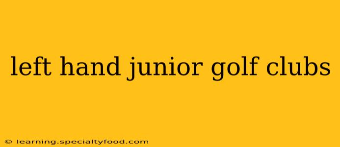 left hand junior golf clubs