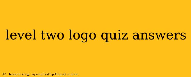 level two logo quiz answers