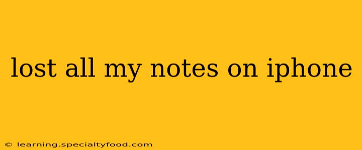 lost all my notes on iphone
