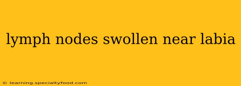 lymph nodes swollen near labia
