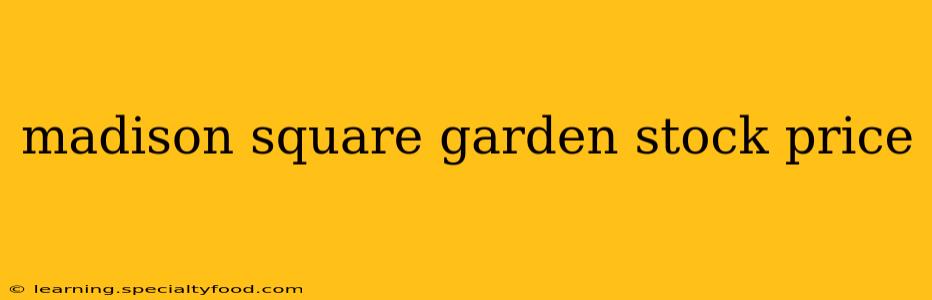 madison square garden stock price