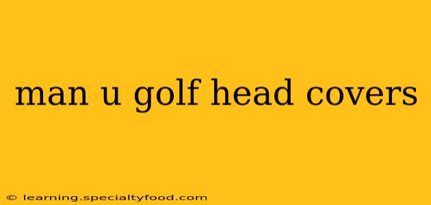 man u golf head covers