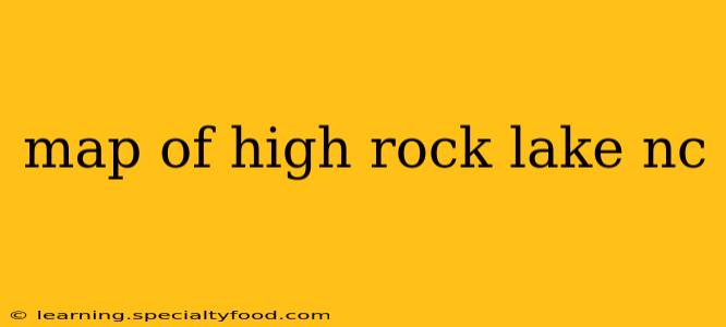 map of high rock lake nc