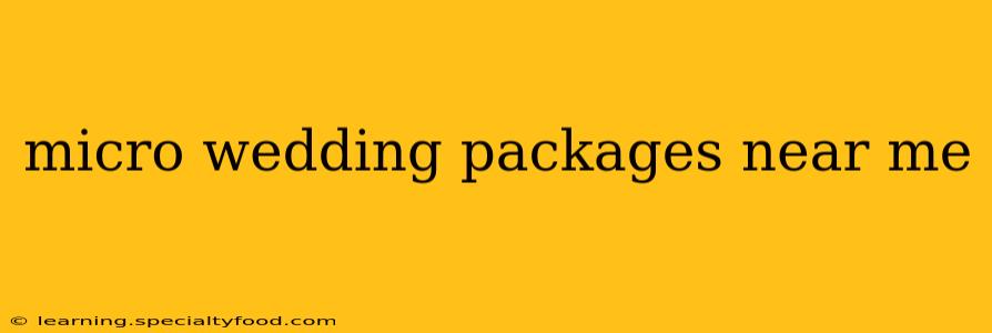 micro wedding packages near me