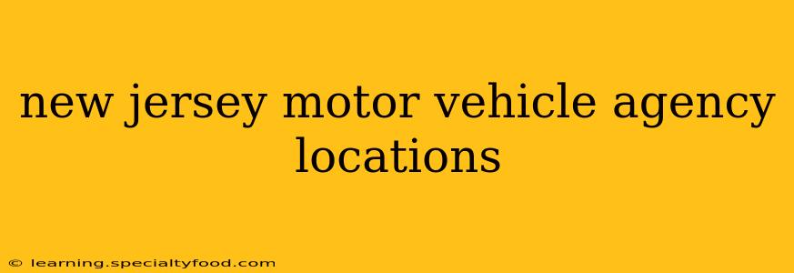 new jersey motor vehicle agency locations