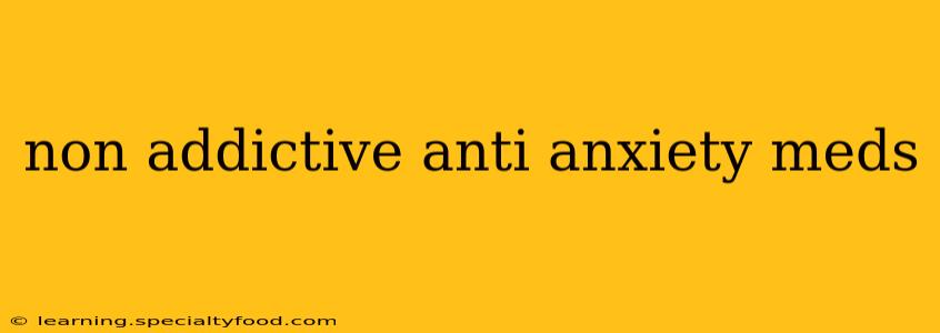 non addictive anti anxiety meds
