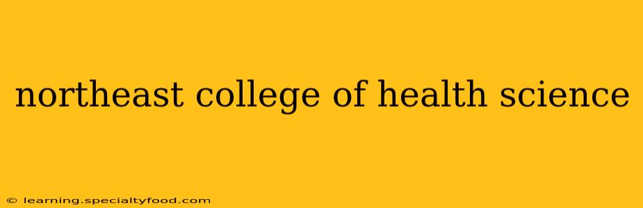 northeast college of health science