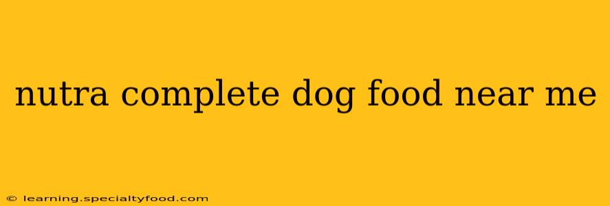 nutra complete dog food near me