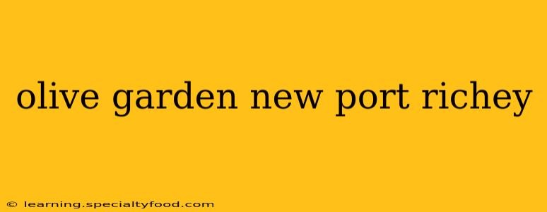 olive garden new port richey